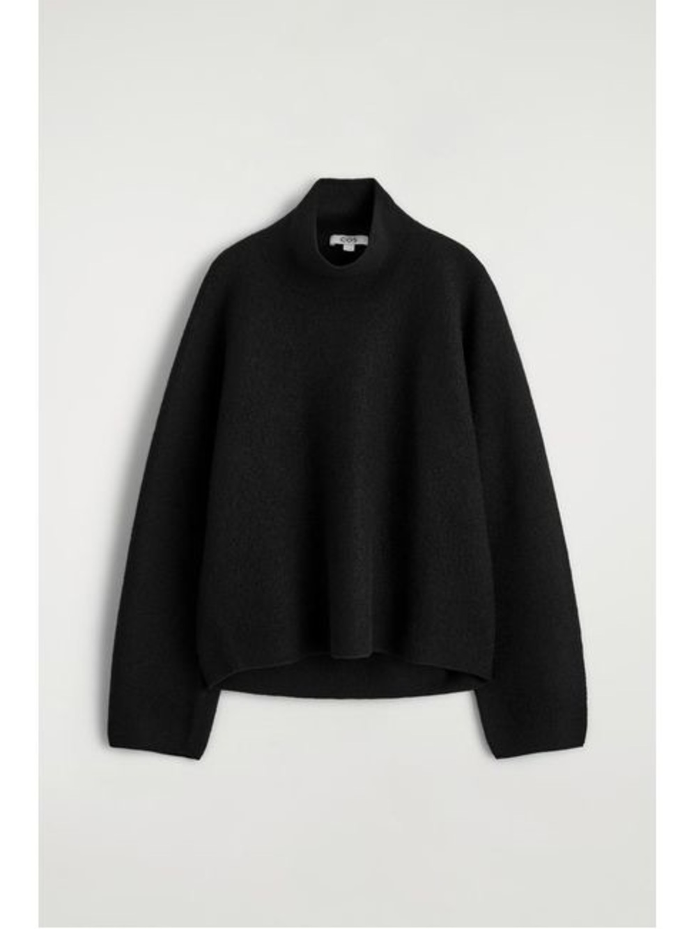 COS Boiled-Wool Funnel-Neck Cropped
Jumper in Black - Picture 1 of 5